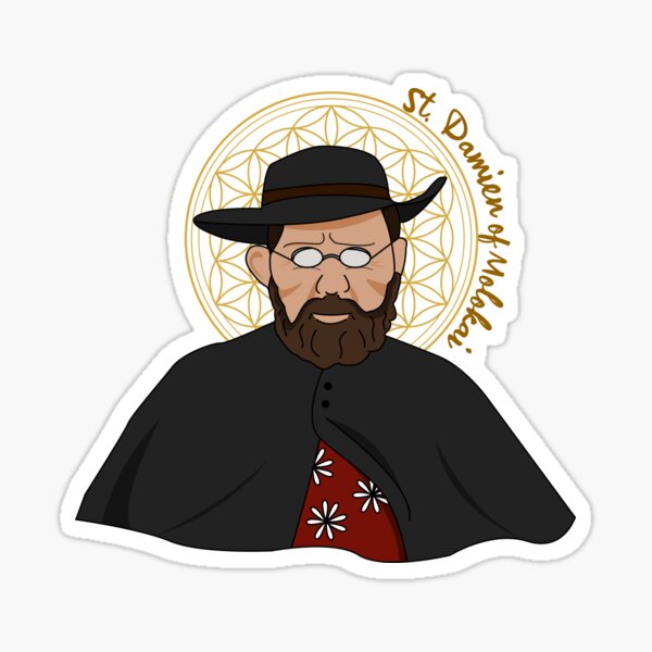 Item preview, Saint Damien of Molokai designed and sold by ChapterAndMirth.