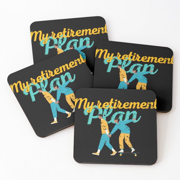 Item preview, My retirement plan graphic RETRO COUPLE ACTIVITY romantic sport designed and sold by ALLURE-minimal.
