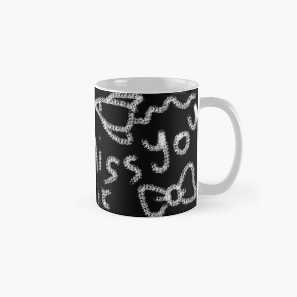1 + 1 i miss you chalkboard message Classic Mug