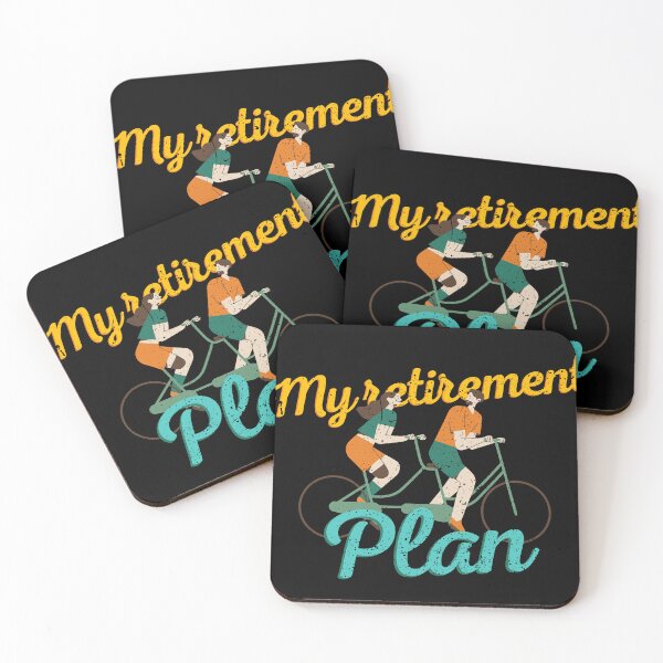 Item preview, My retirement plan graphic RETRO COUPLE ACTIVITY romantic sport designed and sold by ALLURE-minimal.