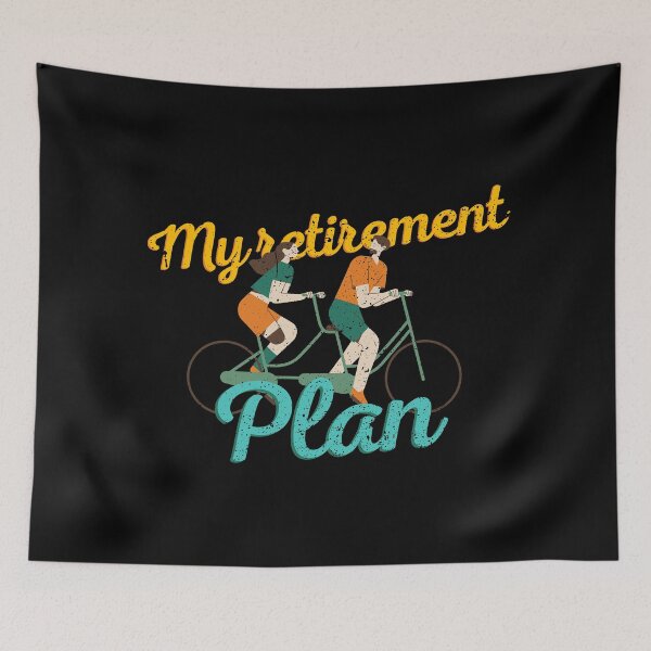 Item preview, My retirement plan graphic RETRO COUPLE ACTIVITY romantic sport designed and sold by ALLURE-minimal.