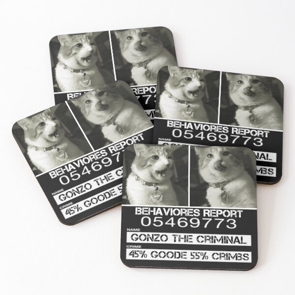 Item preview, Gonzo the Cat's Mugshot  designed and sold by charliebrowntc.