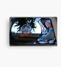 Hard drive macro Canvas Print