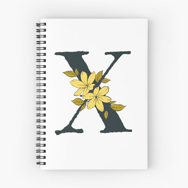 Item preview, Yellow floral X monogram designed and sold by Coffee Lifestyle.