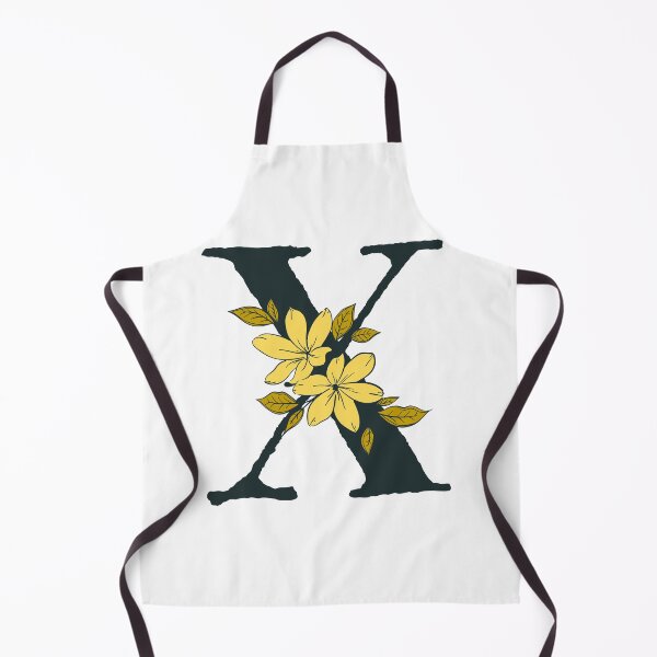 Item preview, Yellow floral X monogram designed and sold by Coffee Lifestyle.