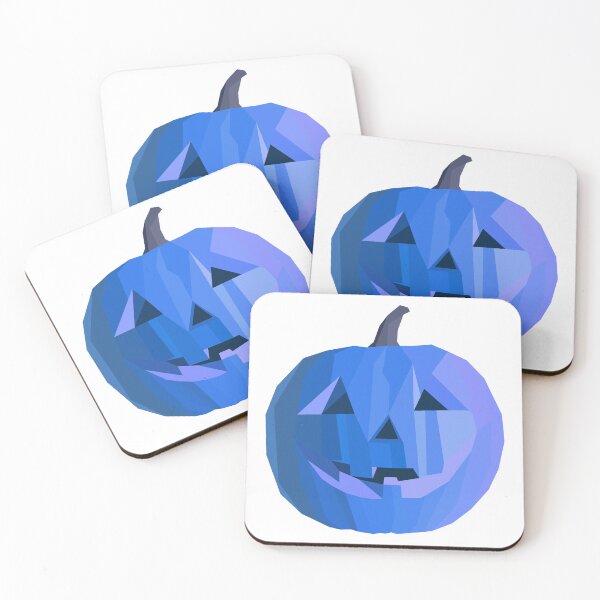 Item preview, Blue Halloween Jack-o'-lantern designed and sold by Peechowspets.