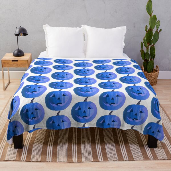 Item preview, Blue Halloween Jack-o'-lantern designed and sold by Peechowspets.