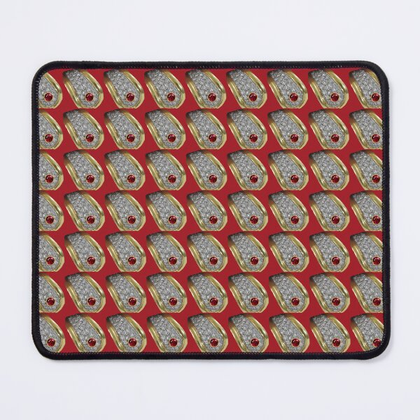 Item preview, Red Golden Diamond Ring Pattern designed and sold by DigitalGemArt.