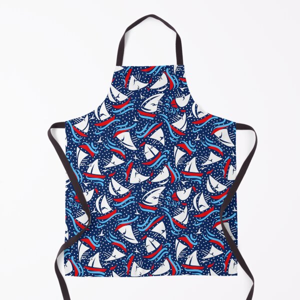 Item preview, Little Sailboat Regatta | Navy Blue designed and sold by L Diane Johnson.