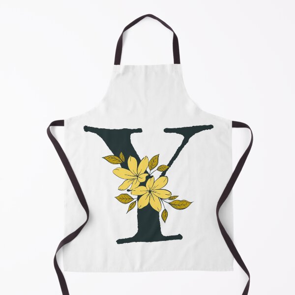 Item preview, Yellow floral Y monogram designed and sold by Coffee Lifestyle.