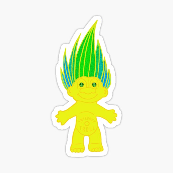 Internet Troll Sticker For Sale By Nerdpins Redbubble 