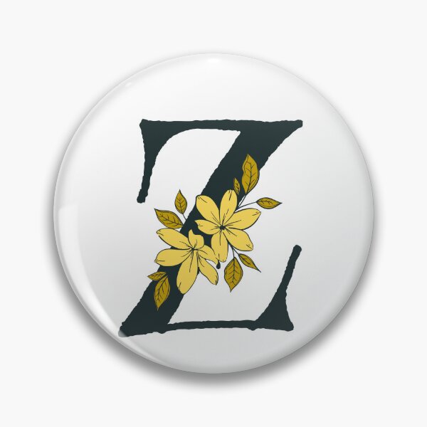Item preview, Yellow floral Z monogram designed and sold by Lyssarien.