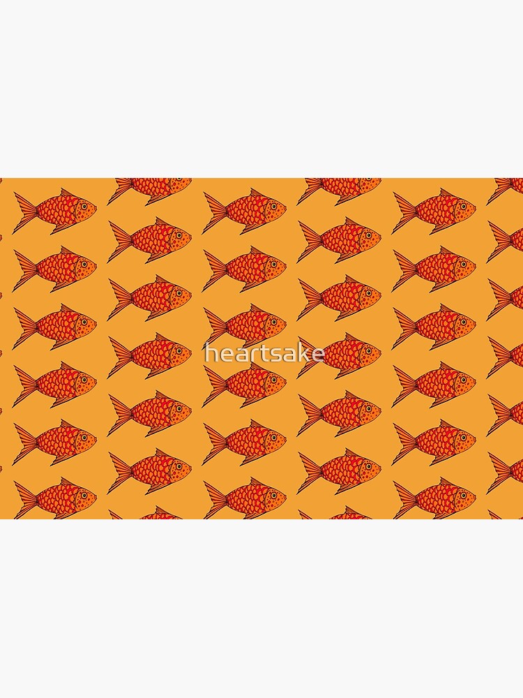 Thumbnail 4 of 4, Zipper Pouch, Cute Hand Painted Goldfish designed and sold by heartsake.