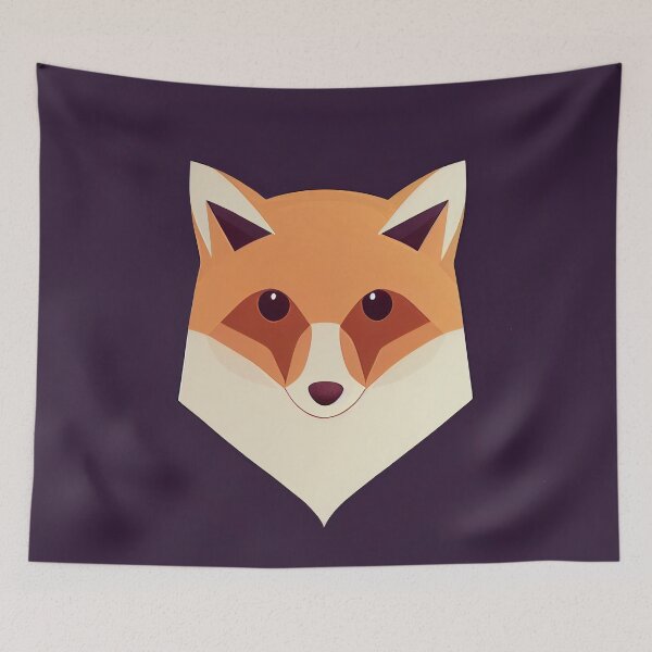 Item preview, Fox Face Vector designed and sold by aiartbysig.