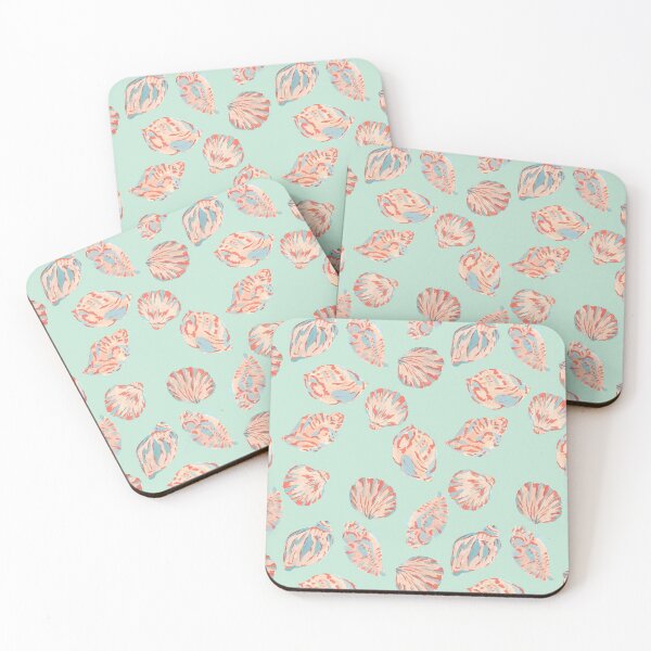 Item preview, Shells on China Blue  designed and sold by UrsulaDuplock.