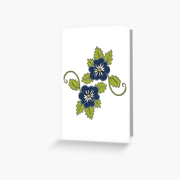 Tarjetas de felicitación: Flor Del Pensamiento | Redbubble