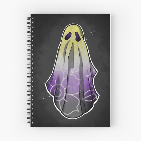 Item preview, Nonbinary Pride Flowery Ghost designed and sold by saltuurn.