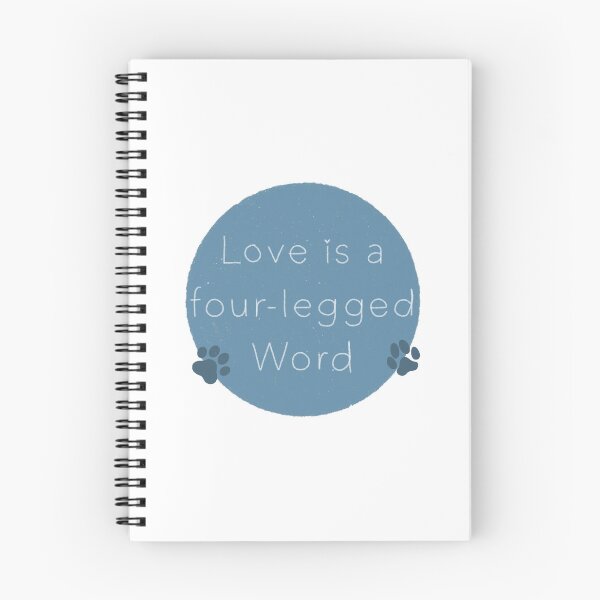 Item preview, Love is a Four-legged Word blue designed and sold by TinyBatPortrait.