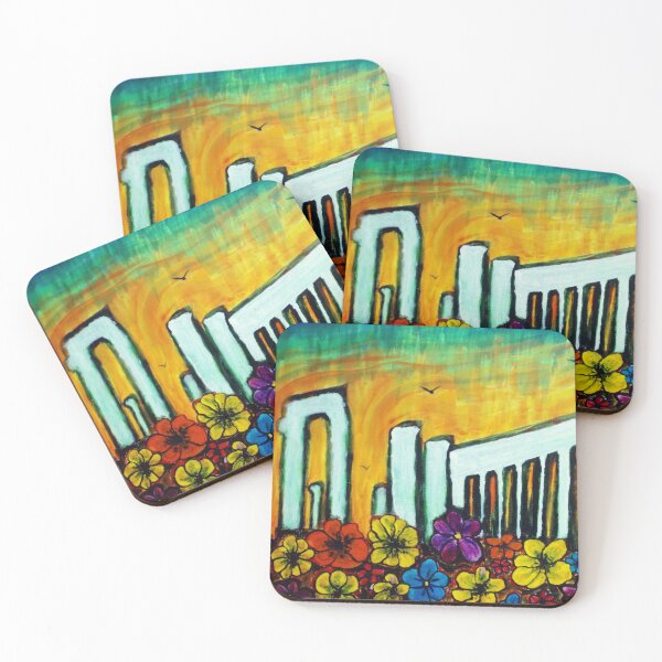 Item preview, Ancient Temple at sunset designed and sold by George Hutton Hunter.