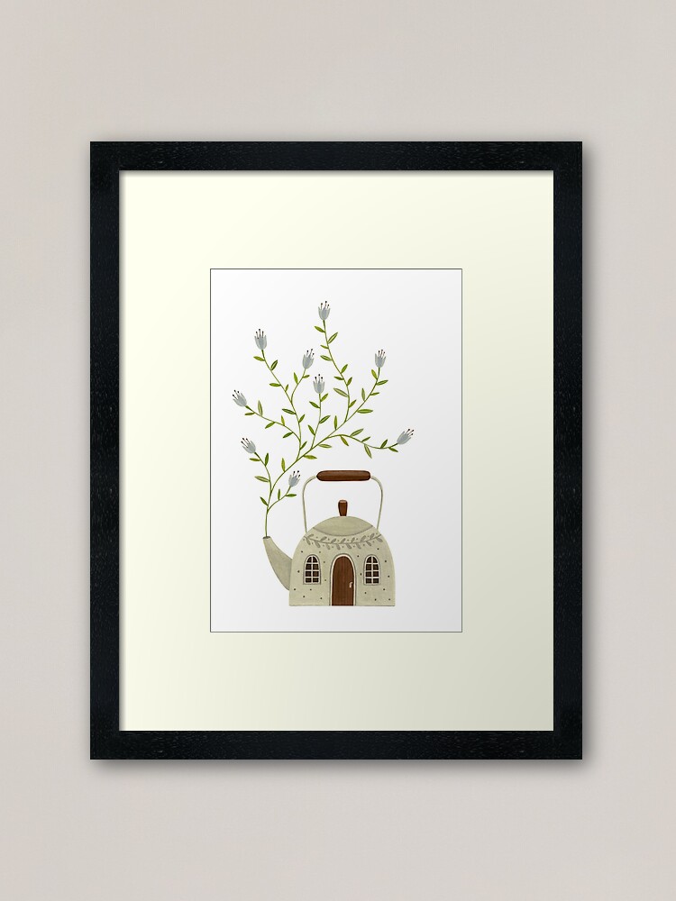 Alternate view of Blooming kettle house Framed Art Print