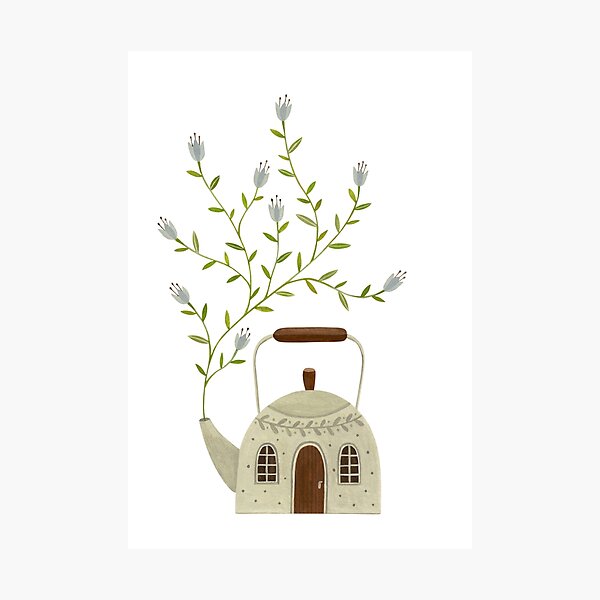 Blooming kettle house Photographic Print