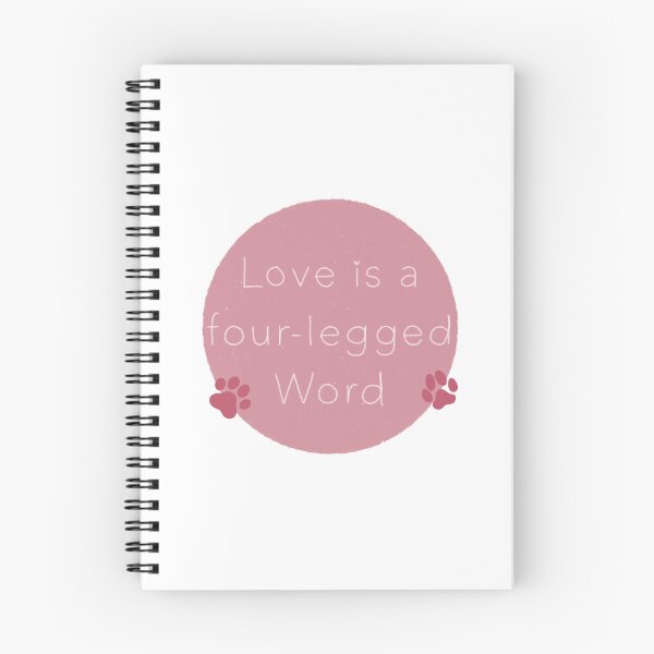 Item preview, Copy of Love is a Four-legged Word pink designed and sold by TinyBatPortrait.