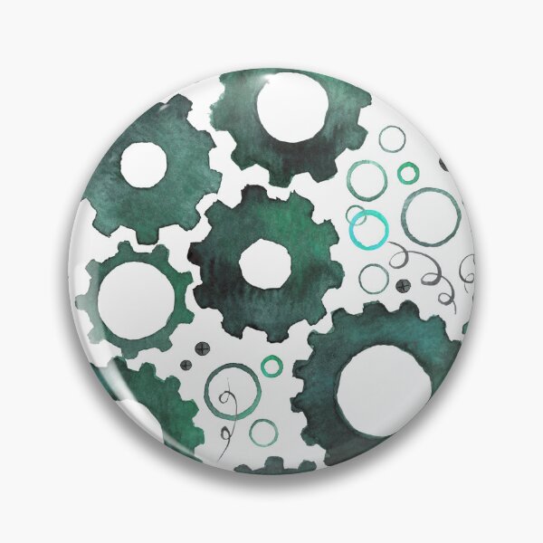 Item preview, Gears and Springs Mint Teal designed and sold by Peculiaris.