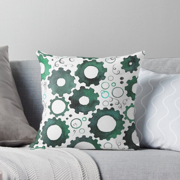 Item preview, Gears and Springs Mint Teal designed and sold by Peculiaris.