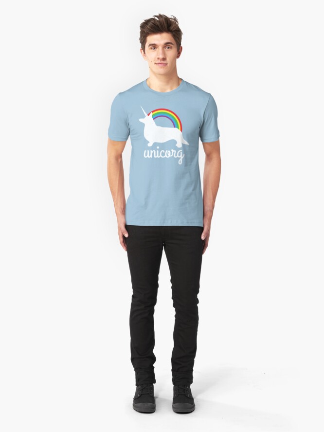 Alternate view of Funny Unicorg Slim Fit T-Shirt