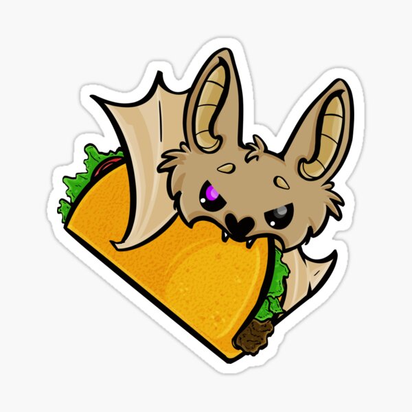 Snack Bat: Taco Sticker