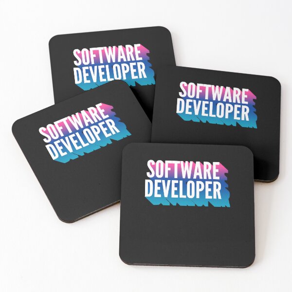Item preview, Software Developer With Long Gradient Shadow designed and sold by SVPOD.