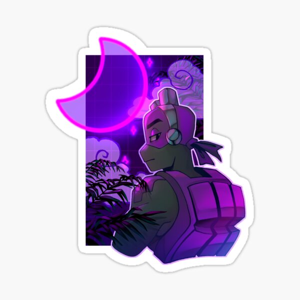 Aperçu de l'œuvre La montée des tortues ninja mutantes adolescentes Donnie Vaporwave Sticker créée et vendue par necrosishead.