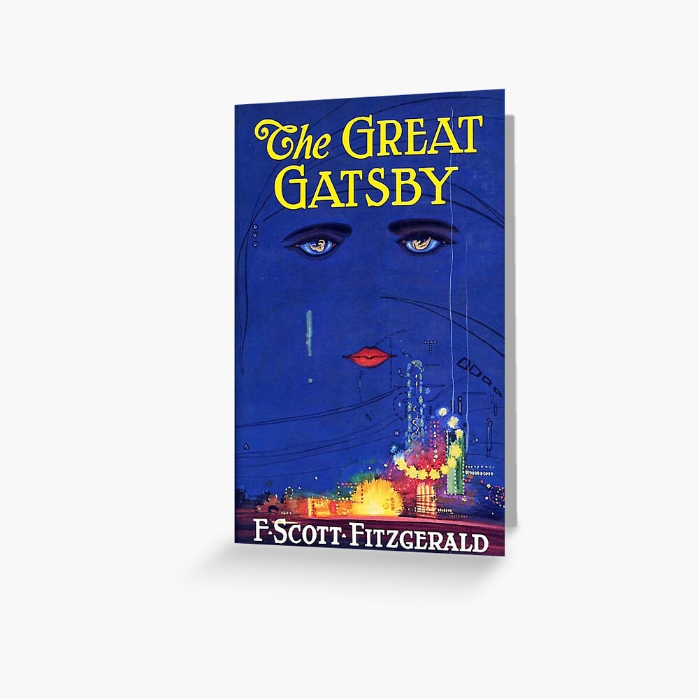 Great Gatsby Book Cover Greeting Card By Alanpun Redbubble