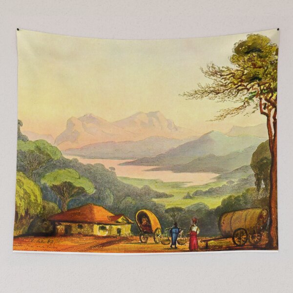 Item preview, Lake Nurellia From Rambodde Pass, Ceylon -Ernst Haeckel designed and sold by TeeARTHY.