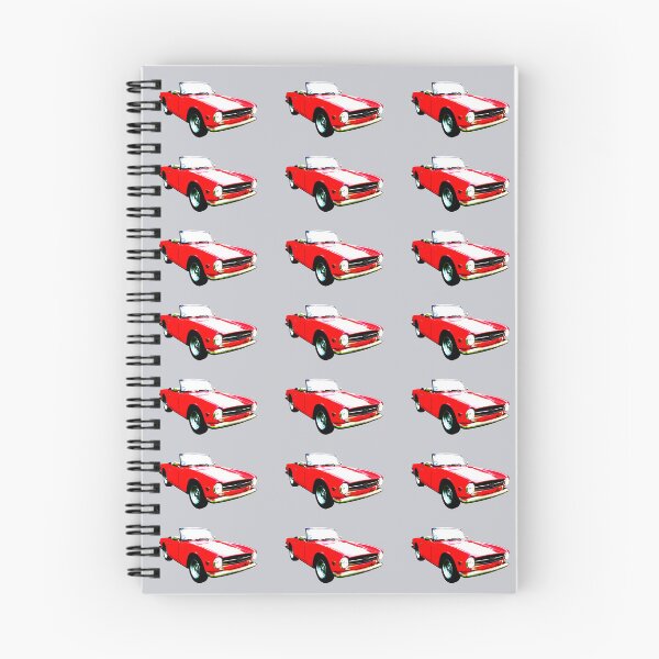 Item preview, Triumph TR6 1970s classic sports car high contrast red designed and sold by soitwouldseem.