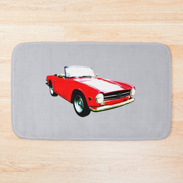 Item preview, Triumph TR6 1970s classic sports car high contrast red designed and sold by soitwouldseem.