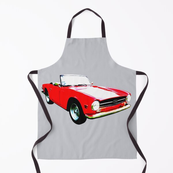 Item preview, Triumph TR6 1970s classic sports car high contrast red designed and sold by soitwouldseem.