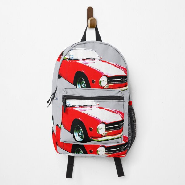 Item preview, Triumph TR6 1970s classic sports car high contrast red designed and sold by soitwouldseem.