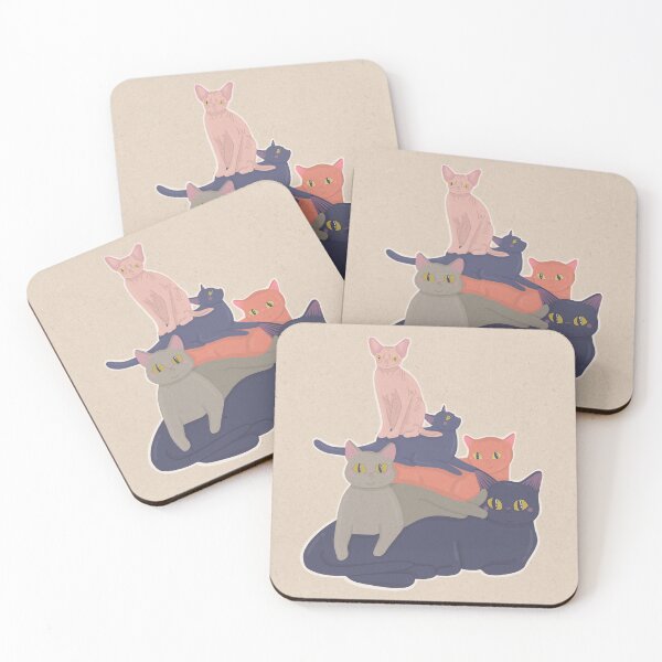 Item preview, Stack of cats  designed and sold by TinyBatPortrait.