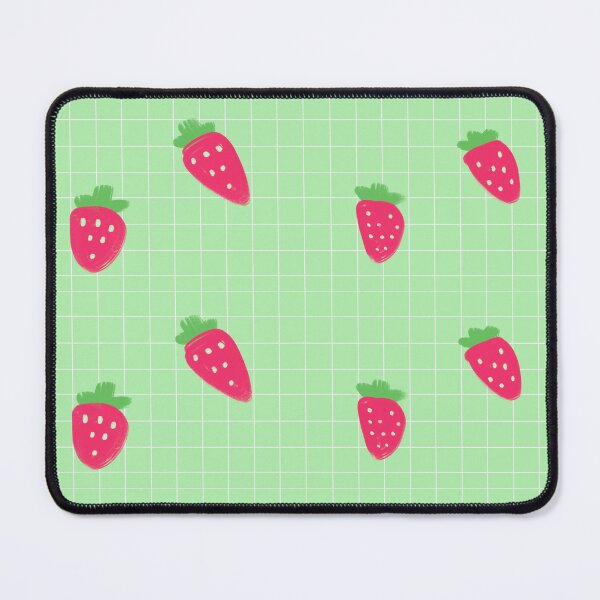 Item preview, aesthetic strawberry green minimalist pattern designed and sold by forestsxcieti.
