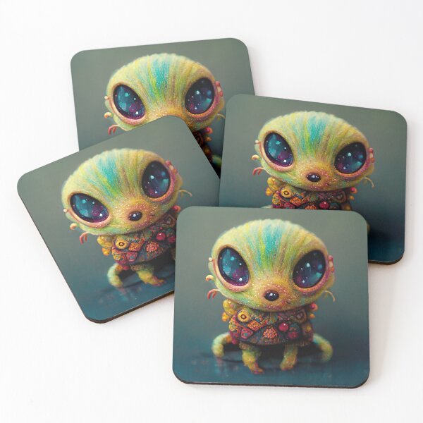 Item preview, Cute Colorful Alien #1 designed and sold by PeanutArtCorner.