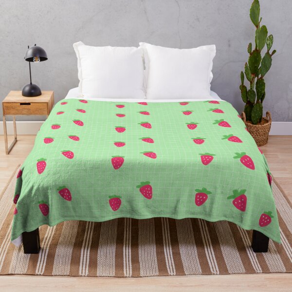 Item preview, aesthetic strawberry green minimalist pattern designed and sold by forestsxcieti.