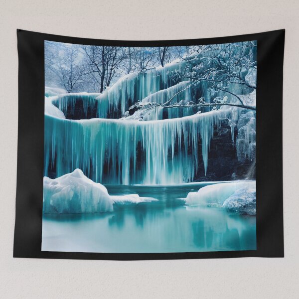 Item preview, Icy Waterfall designed and sold by aiartbysig.