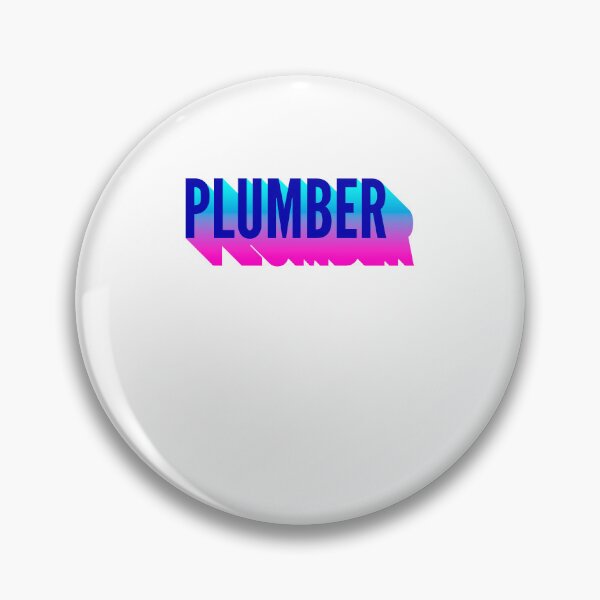 Item preview, Plumber With Long Gradient Shadow designed and sold by SVPOD.
