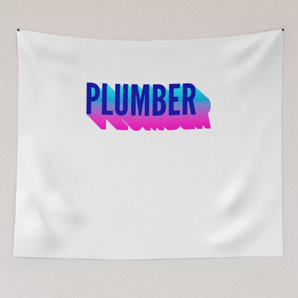 Item preview, Plumber With Long Gradient Shadow designed and sold by SVPOD.