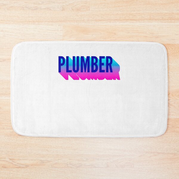 Item preview, Plumber With Long Gradient Shadow designed and sold by SVPOD.