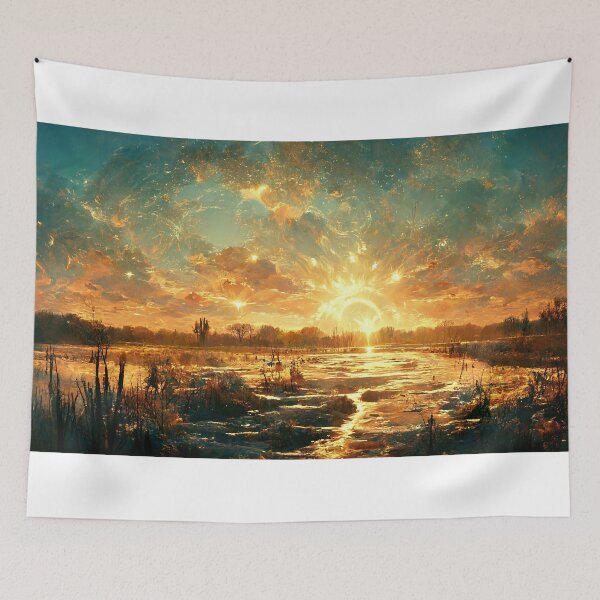 Item preview, Beautiful sunset in the afterglow designed and sold by Protein42.