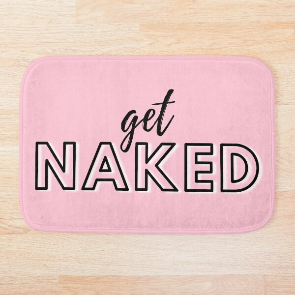 Item preview, Pink get naked bath mat designed and sold by BathHeaven.