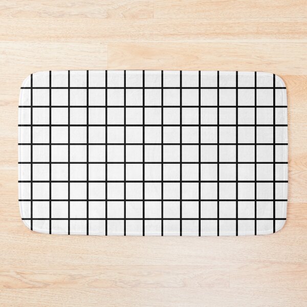 Item preview, White and black windowpane pattern designed and sold by iCraftCafe.