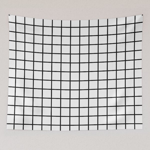 Item preview, White and black windowpane pattern designed and sold by iCraftCafe.